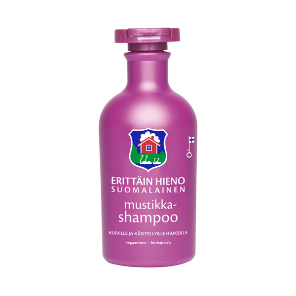 Erittain Hieno Suomalainen Mustikkashampoo